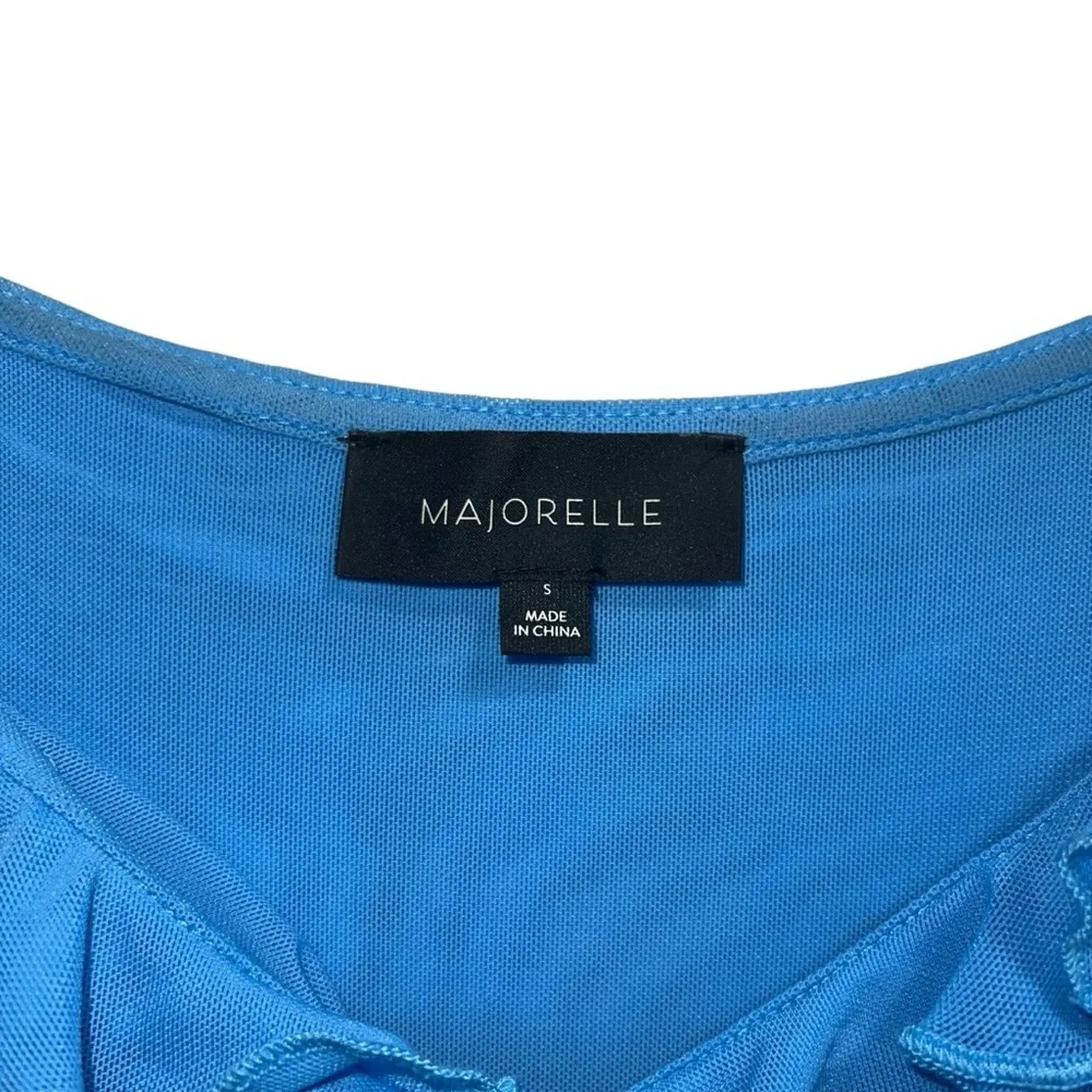 Majorelle Khalyla Off The Shoulder Maxi Gown In Blue